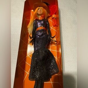 Barbie Doll 2008 Trick Or Chic Halloween M3539 Mattel Blonde Orange Black Witch